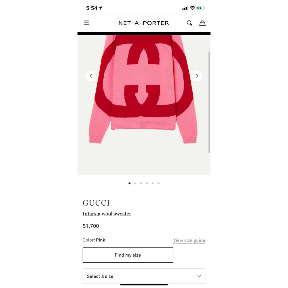 NWOT Gucci intarsia wool sweater - Picture 11 of 13